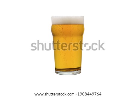 Light Beer isolated on a white background