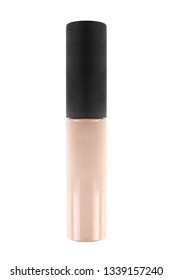 Light Beige Liquid Concealer Tube Isolated Over White