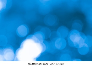 Light Blue Bokeh Nature Background