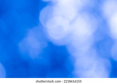 Light Blue Bokeh Nature Background