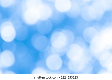 Light Blue Bokeh Nature Background