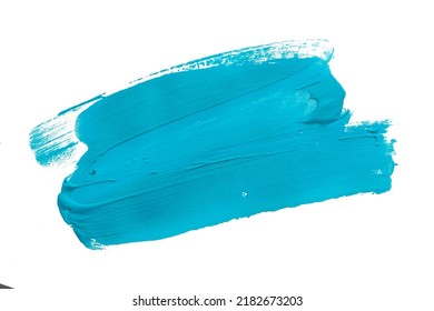 light blue brush isolated on white background. blue watercolor. - Shutterstock ID 2182673203