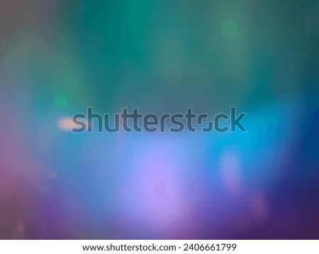 light blue and green abstract background with space blue planet and bubble shadow gradient degrade blurred design for pop art wallpaper or backdrop bokeh, northern lights, polar lights aurora