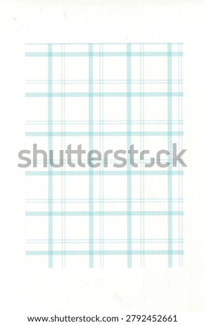 Light blue grid windowpane check pattern paper sheet