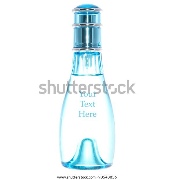 perfume light blue bottle