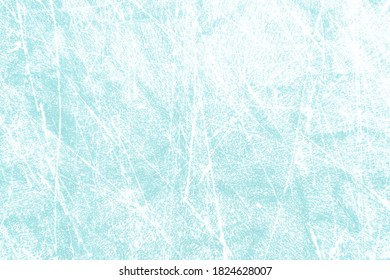Light blue ice texture with hockey scratches