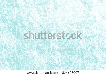 Light blue ice texture with hockey scratches