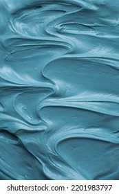 Light Blue Icing Frosting Close Up Texture