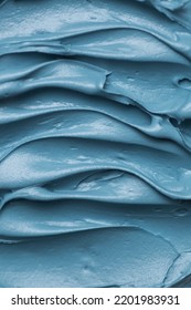 Light Blue Icing Frosting Close Up Texture