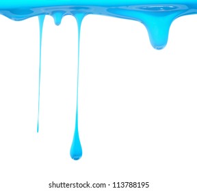 Light Blue Paint Dripping