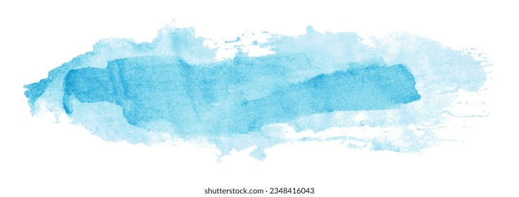 light blue watercolor background. Artistic hand paint. isolated on white background