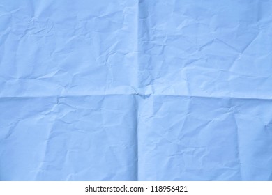 Light Blue Wrinkled Paper Background