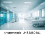 Light blurred background. blur health center an office or medical institution with panoramic windows and a perspective.