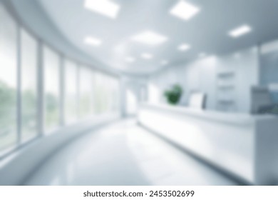 Light blurred background. blur health center an office or medical institution with panoramic windows and a perspective. - Powered by Shutterstock