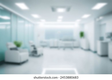 Light blurred background. blur health center an office or medical institution with panoramic windows and a perspective. - Powered by Shutterstock