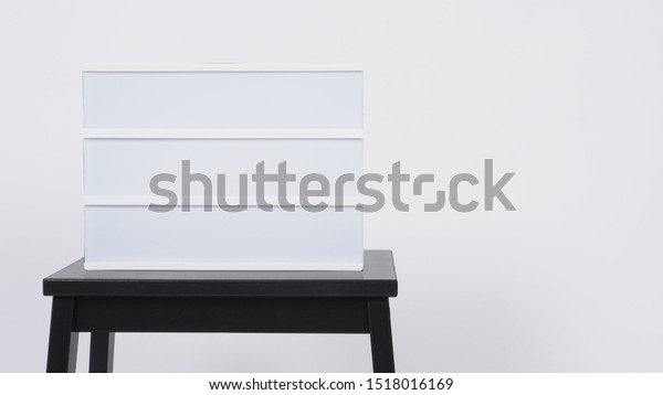 Light Box Sign Put On Table Objects Industrial Stock Image