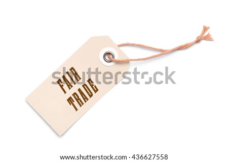 Light brown carton Fair Trade label tag