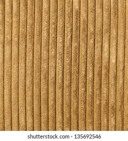 Light Brown Corduroy Fabric Close-up.