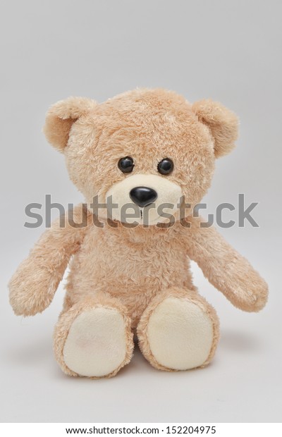 Light Brown Teddy Bear On White Stock Photo 152204975 | Shutterstock