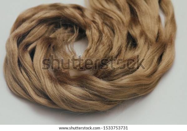 Light Brown Wavy Human Hair On Stock Photo Edit Now 1533753731