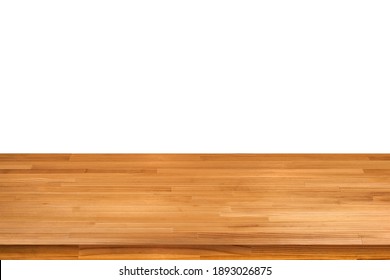 
Light Brown Wood Table Isolated On White Background