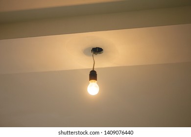Light bulb from the ceiling.