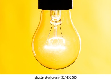 Light bulb close up