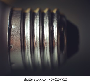 Light bulb close up.