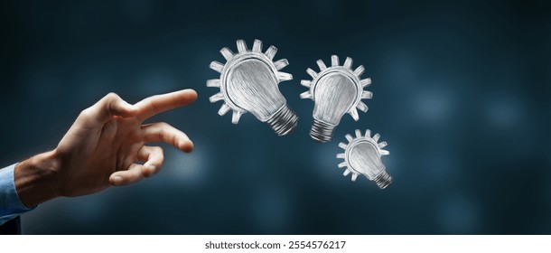 light bulb in the  creative idea concept