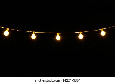 The Light Bulb In The Dark Background