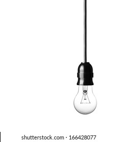 Light bulb isolated on white background - Shutterstock ID 166428077