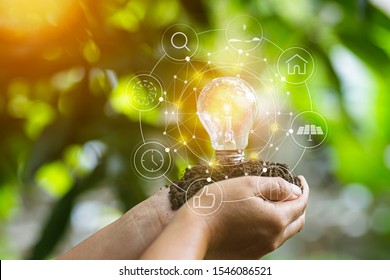 Smart Farming Concept Green Environment Center Stock Photo (Edit Now ...