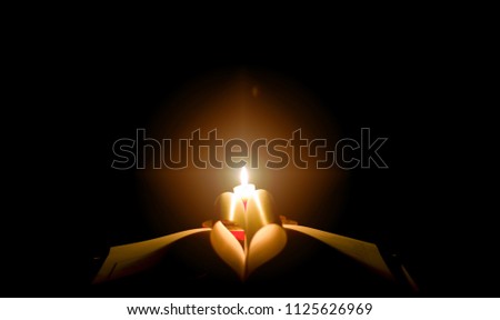 Similar – Image, Stock Photo candlelight Illuminate