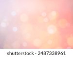 LIGHT CIRCLE BOKEH BACKGROUND, MAGICAL FESTIVE BACKDROP, SOFT ORANGE PINK PATTERN DESIGN FOR PARTIES AND BIRTHDAY CELEBRATIONS