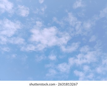 light clouds in blue sky