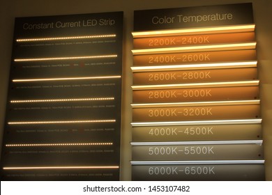 Light Color Temperature Chart. Kelvin In Lighting. Different Types Of LED Lights.