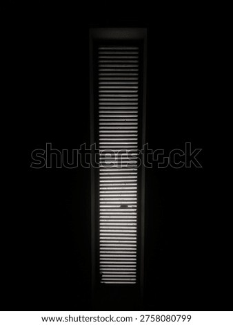 light comming from slit window