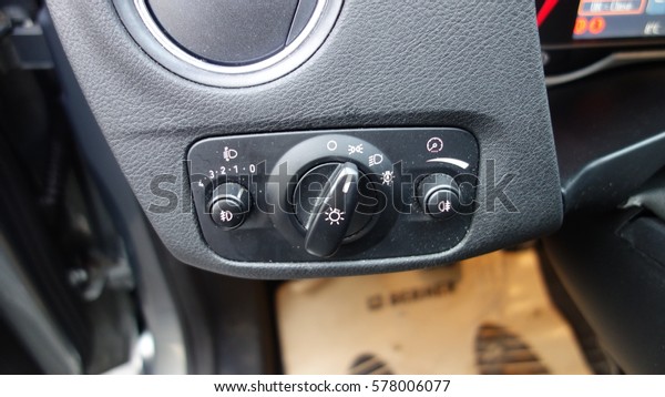 Light control unit, intensity, level, fog lights\
front and rear