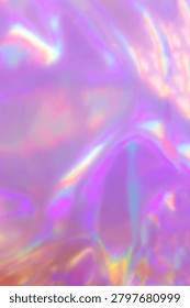 Light creates patterns on a smooth surface with purple and blue tones at a bright location during the daytime.