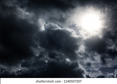 Light in the Dark and Dramatic Storm Clouds