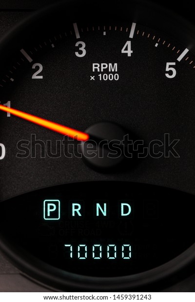 digital odometer in car