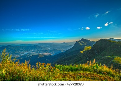 Light Doi Phatang Chang Rai Top View In Thailand.