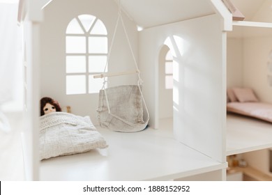 Light Doll House Interior Miniature In Children Room