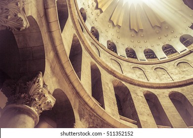Light Dome in the church of the Holy Sepulcher in Jerusalem, Israel - Shutterstock ID 511352152