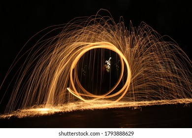 Light Drawing Long Exposure Sparkler  