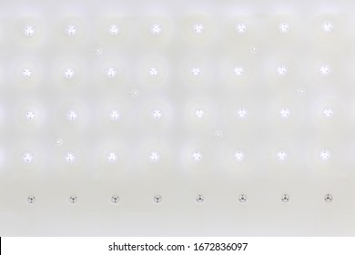 Light Emitting Diode Panel On The Inside Of A Led Tv Panel, With The Screen Removed For The Repair Process, The Bottom Line Does Not Turn On