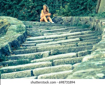 Light at the end of the staircase.