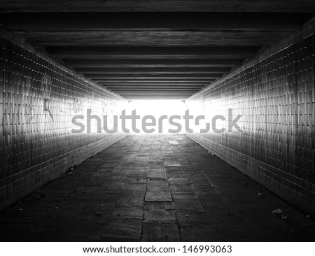 light at the end of the tunnel,
