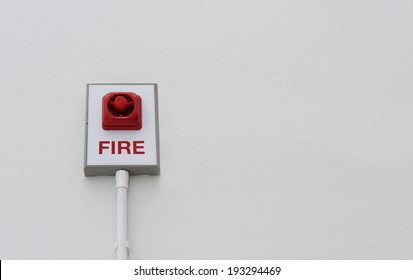 Light Fire Alarm On White Background
