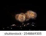 Light and fireworks show in Phra Nakhon Khiri annual fair at Phetchaburi province, Thailand.